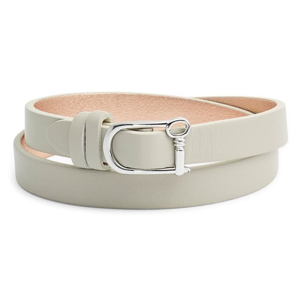 Stella & Dot Keep Collective Double Leather Band (Reversible) Wrap Bracelet